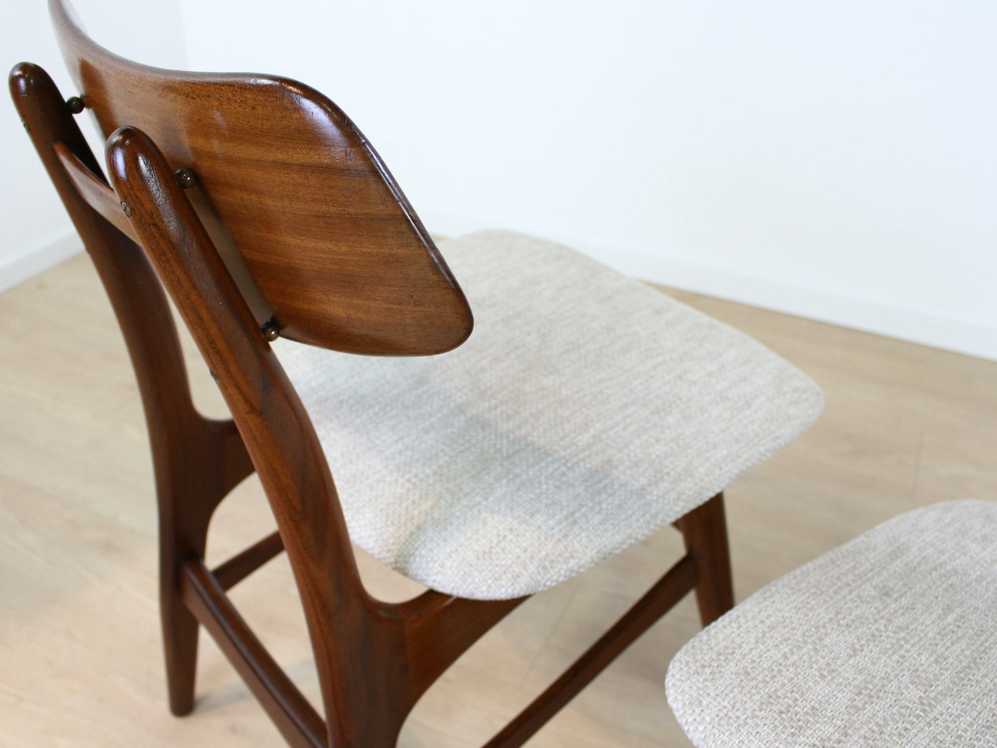 set vintage Louis van Teeffelen eetkamerstoelen