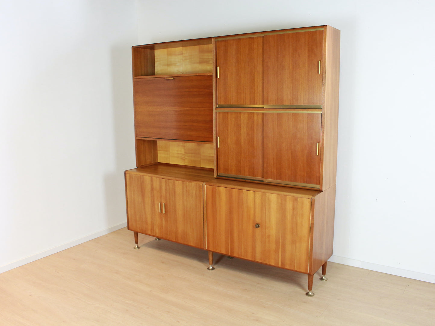 vintage Patijn wandmeubel/dressoir