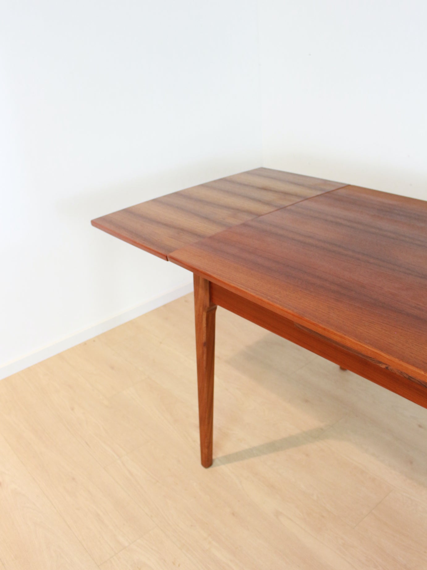 eettafel teak met schuifbladen