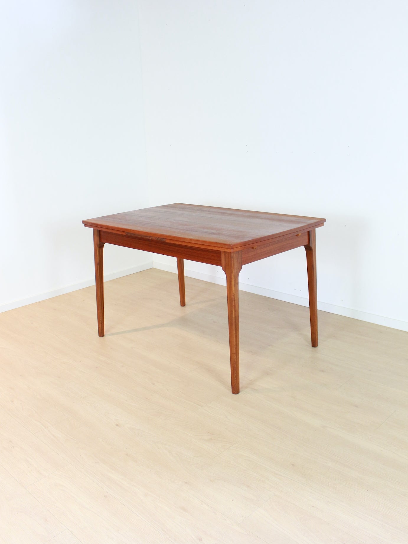 eettafel teak met schuifbladen