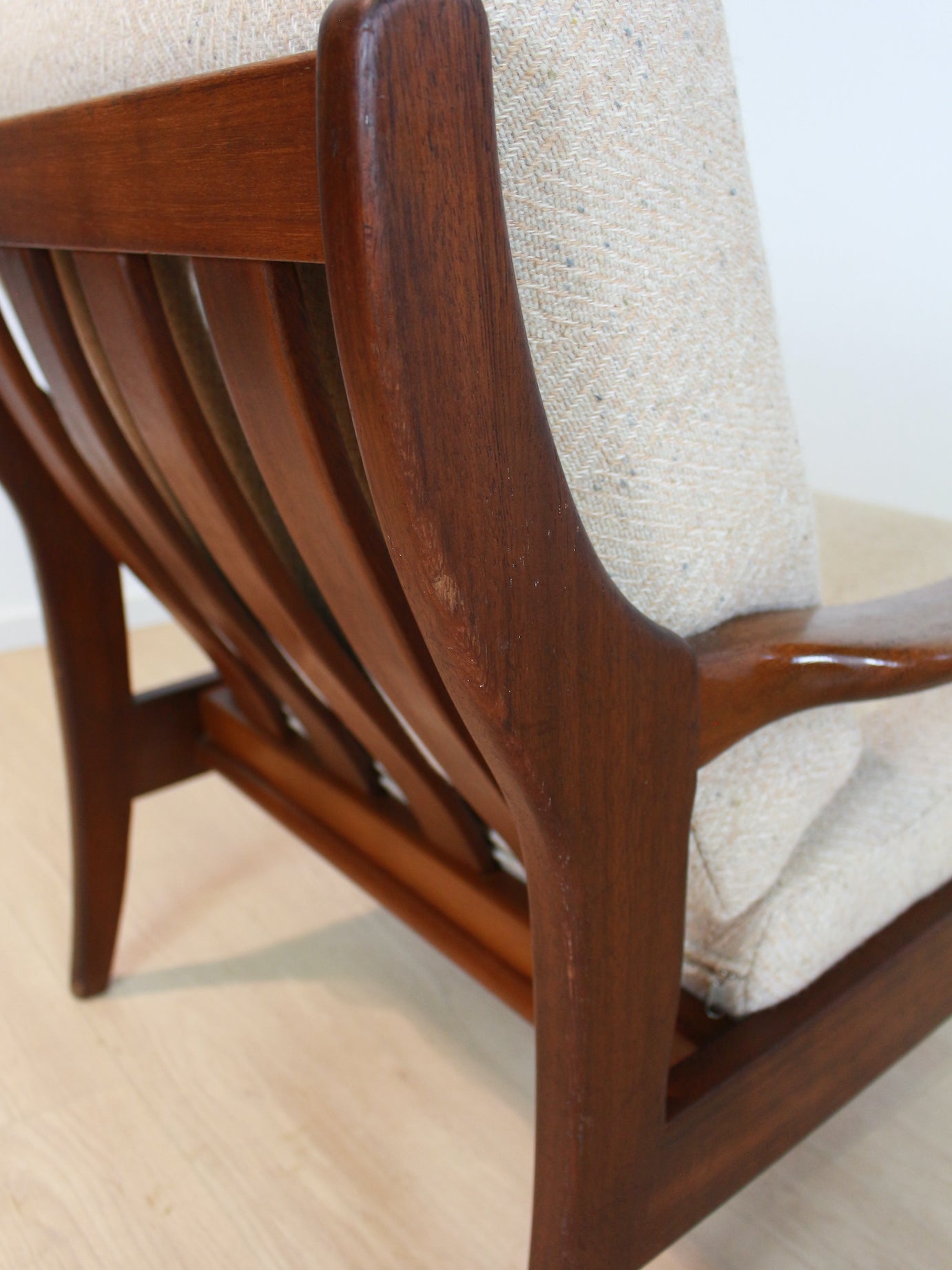 vintage fauteuil teak