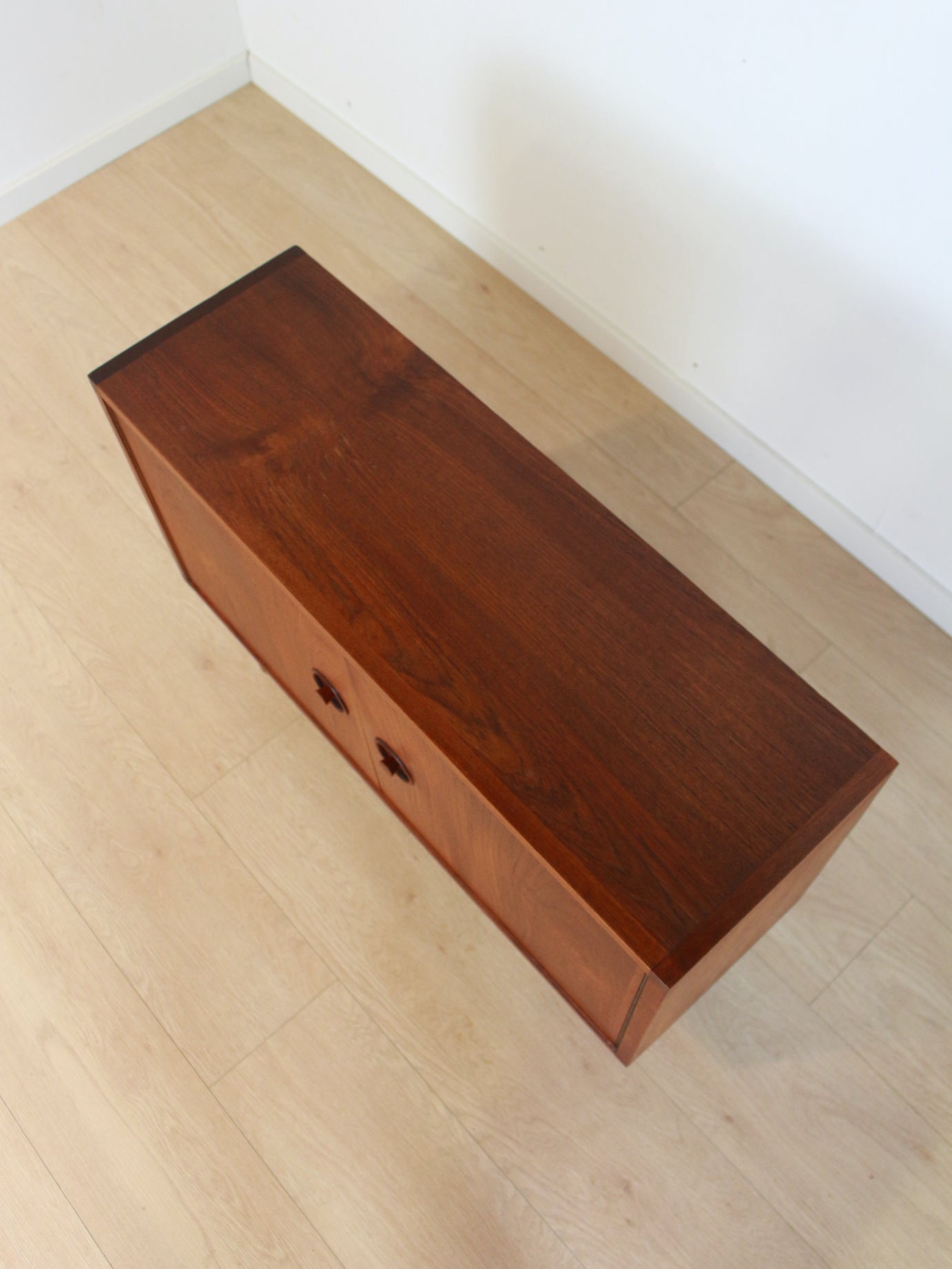 vintage teak kastje klein