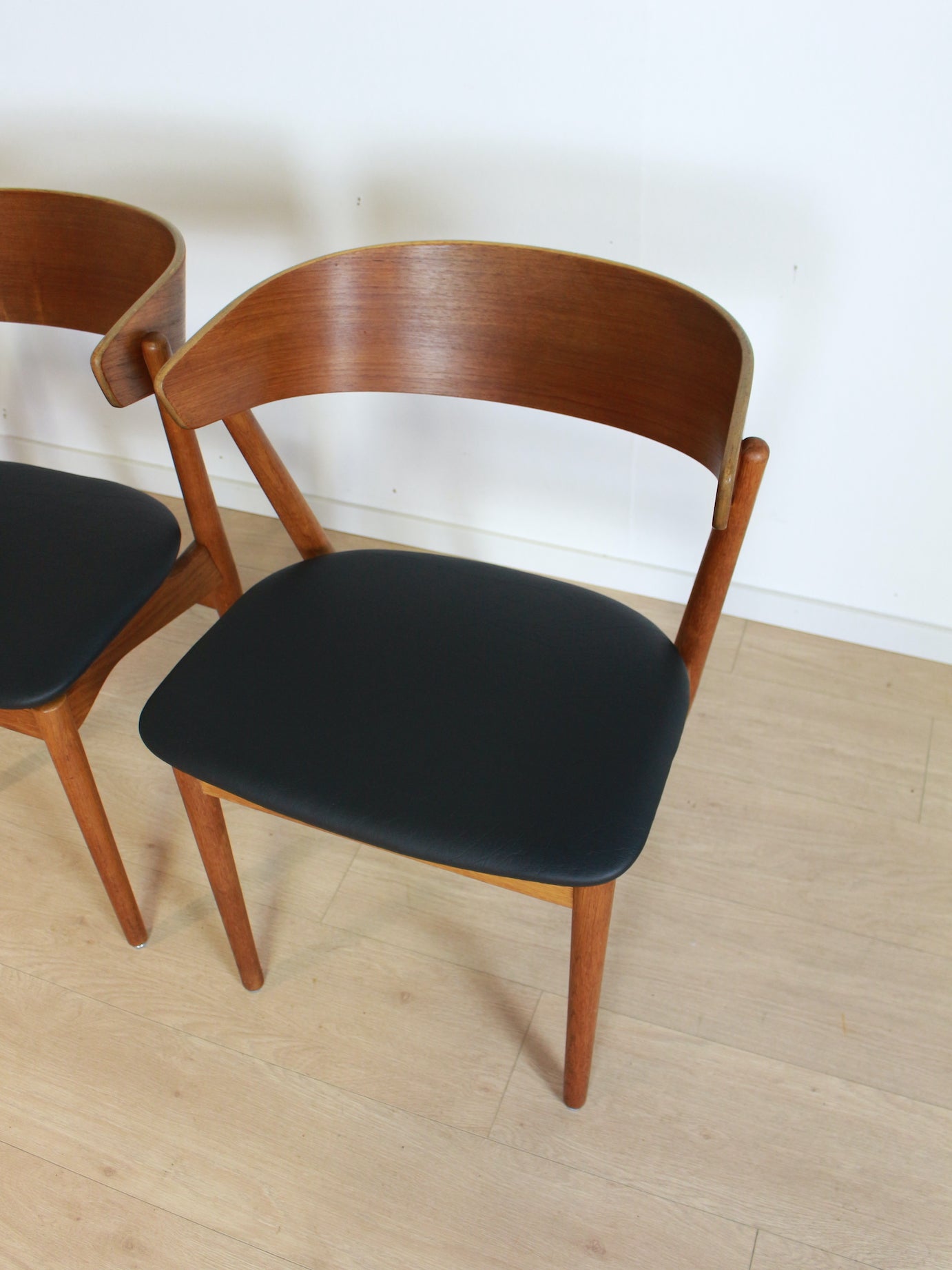 4x Sibast Denmark vintage eetkamerstoelen