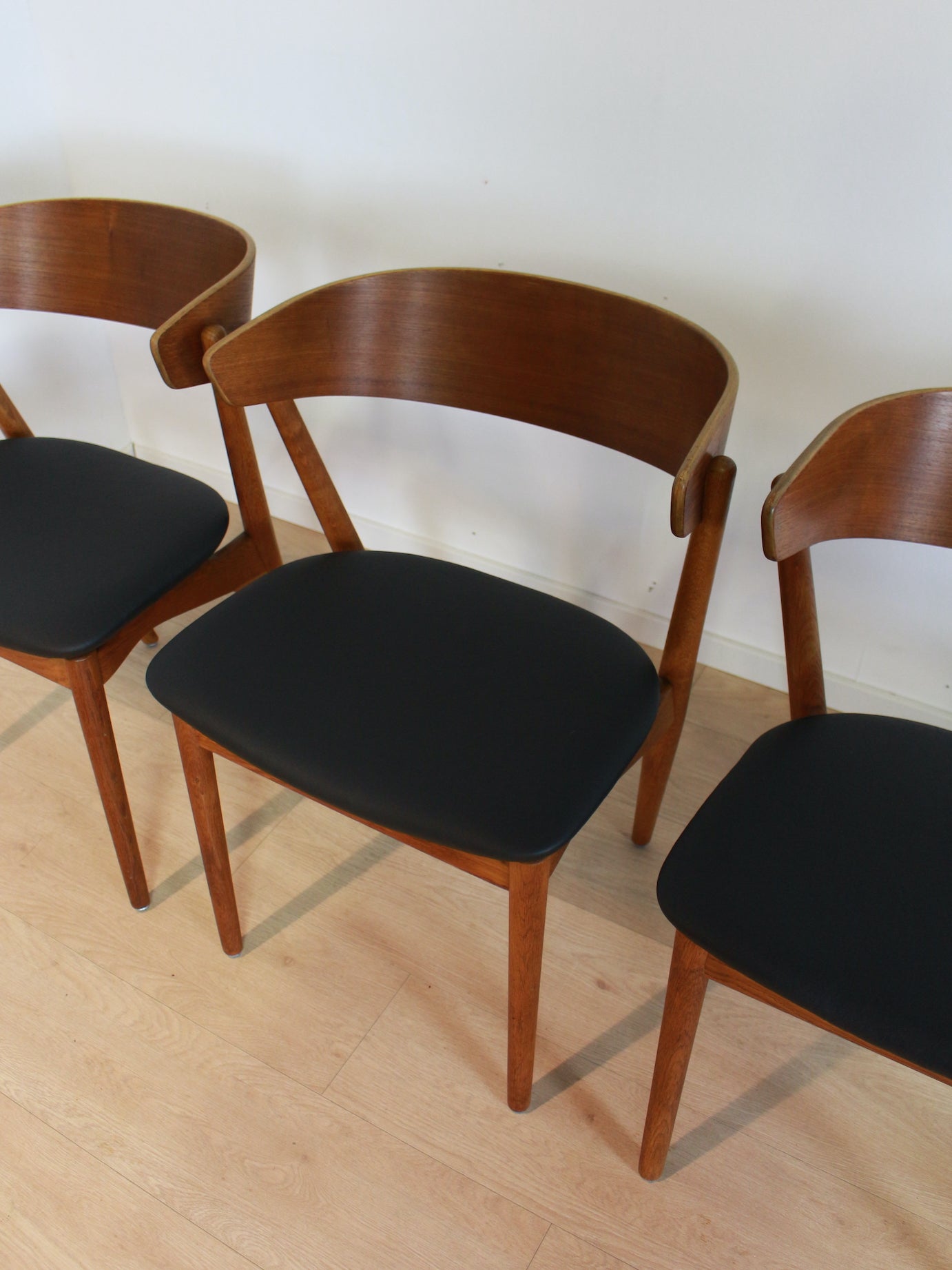 4x Sibast Denmark vintage eetkamerstoelen