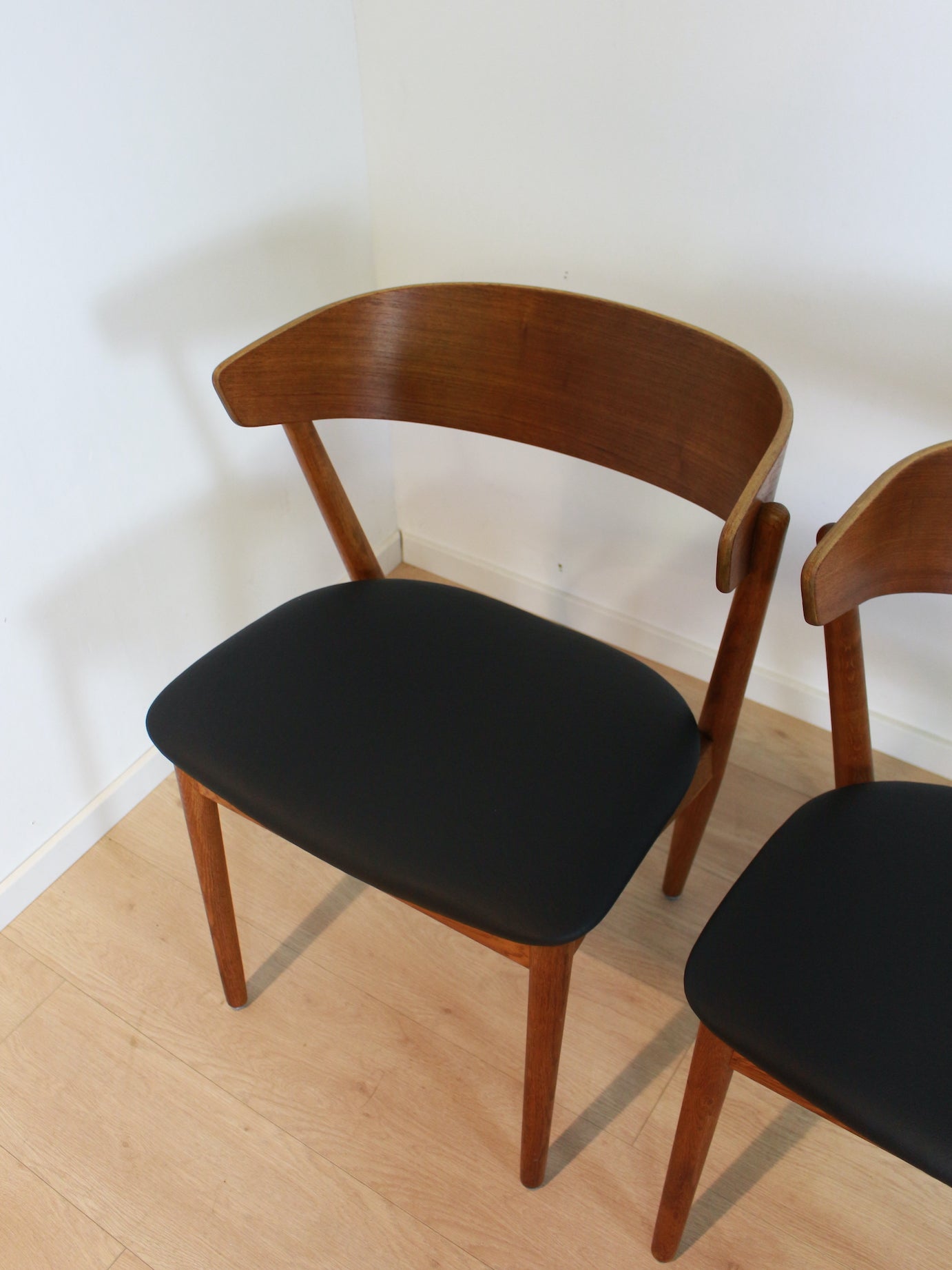 4x Sibast Denmark vintage eetkamerstoelen