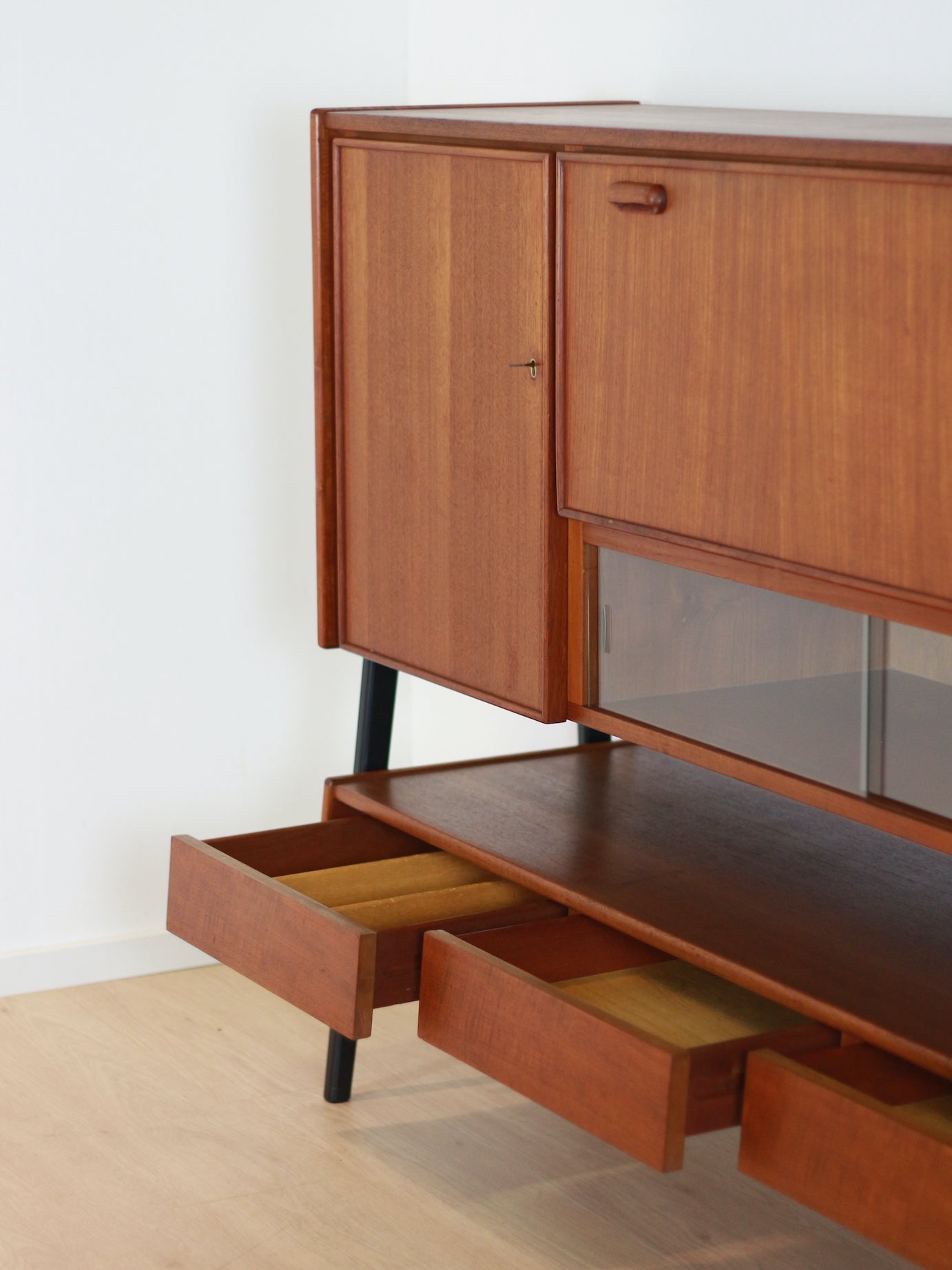 Vintage teak highboard