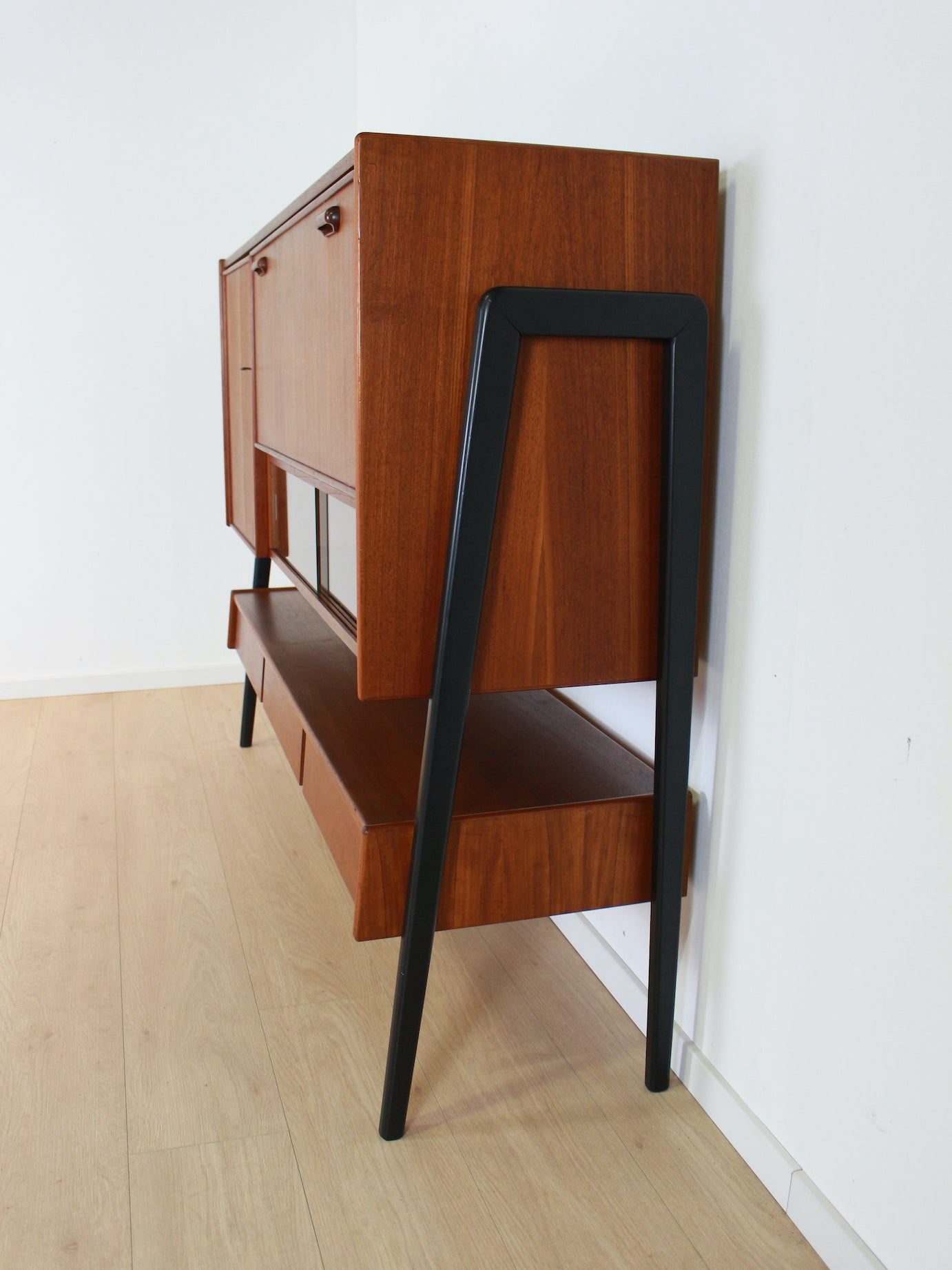 Vintage teak highboard