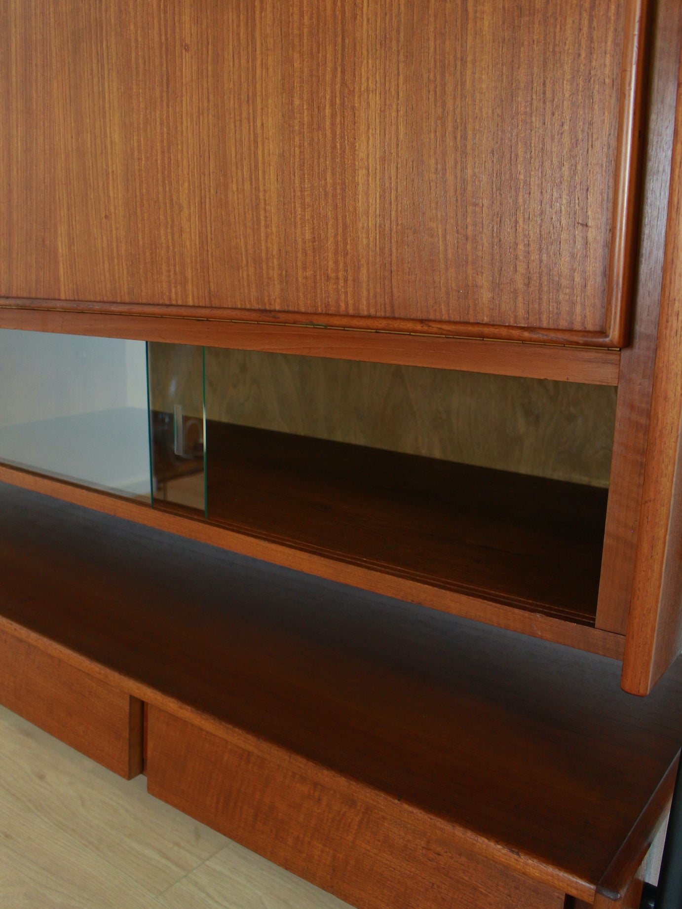 Vintage teak highboard