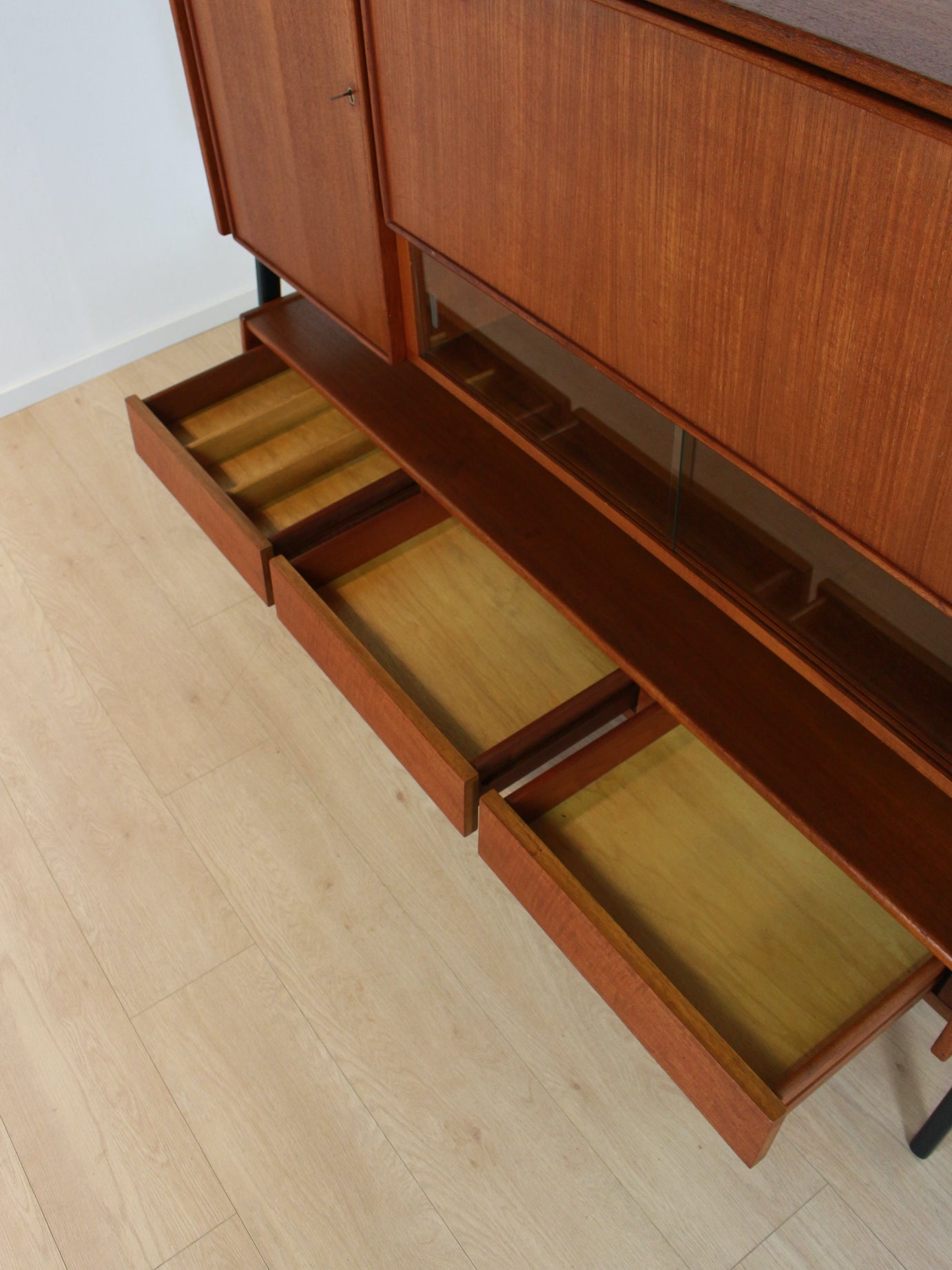 Vintage teak highboard
