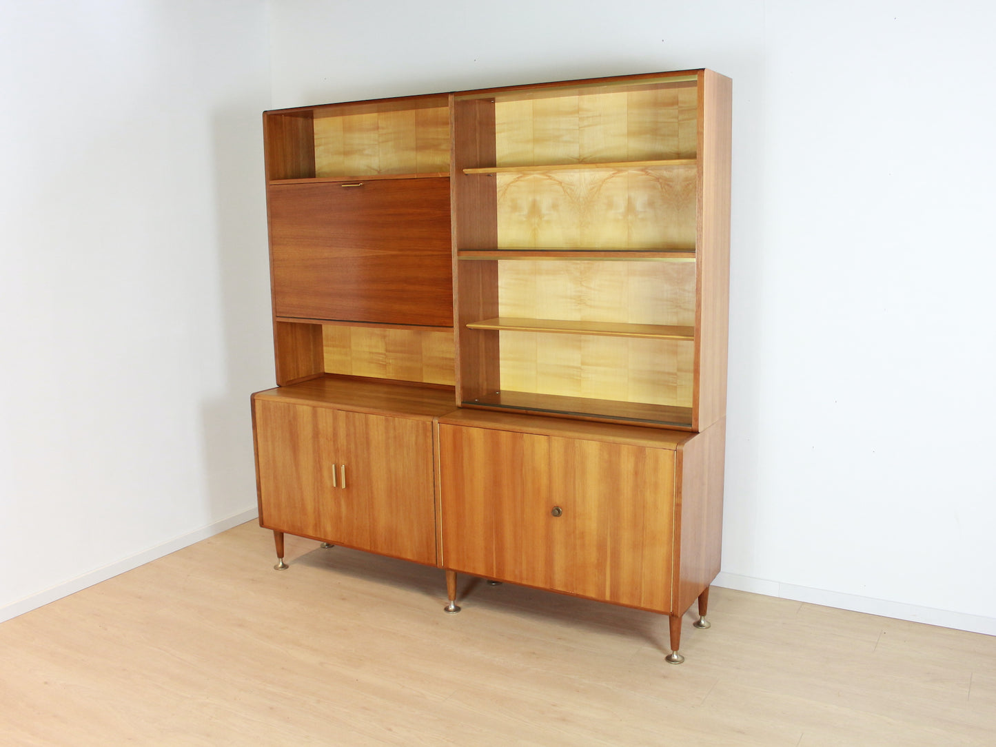 vintage Patijn wandmeubel/dressoir