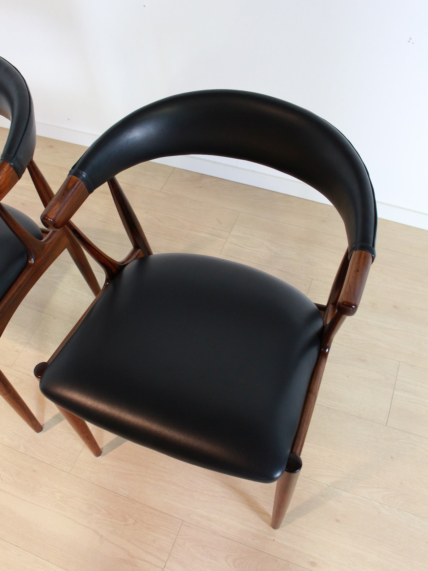 set 'BA113' palissander stoelen Johannes Andersen