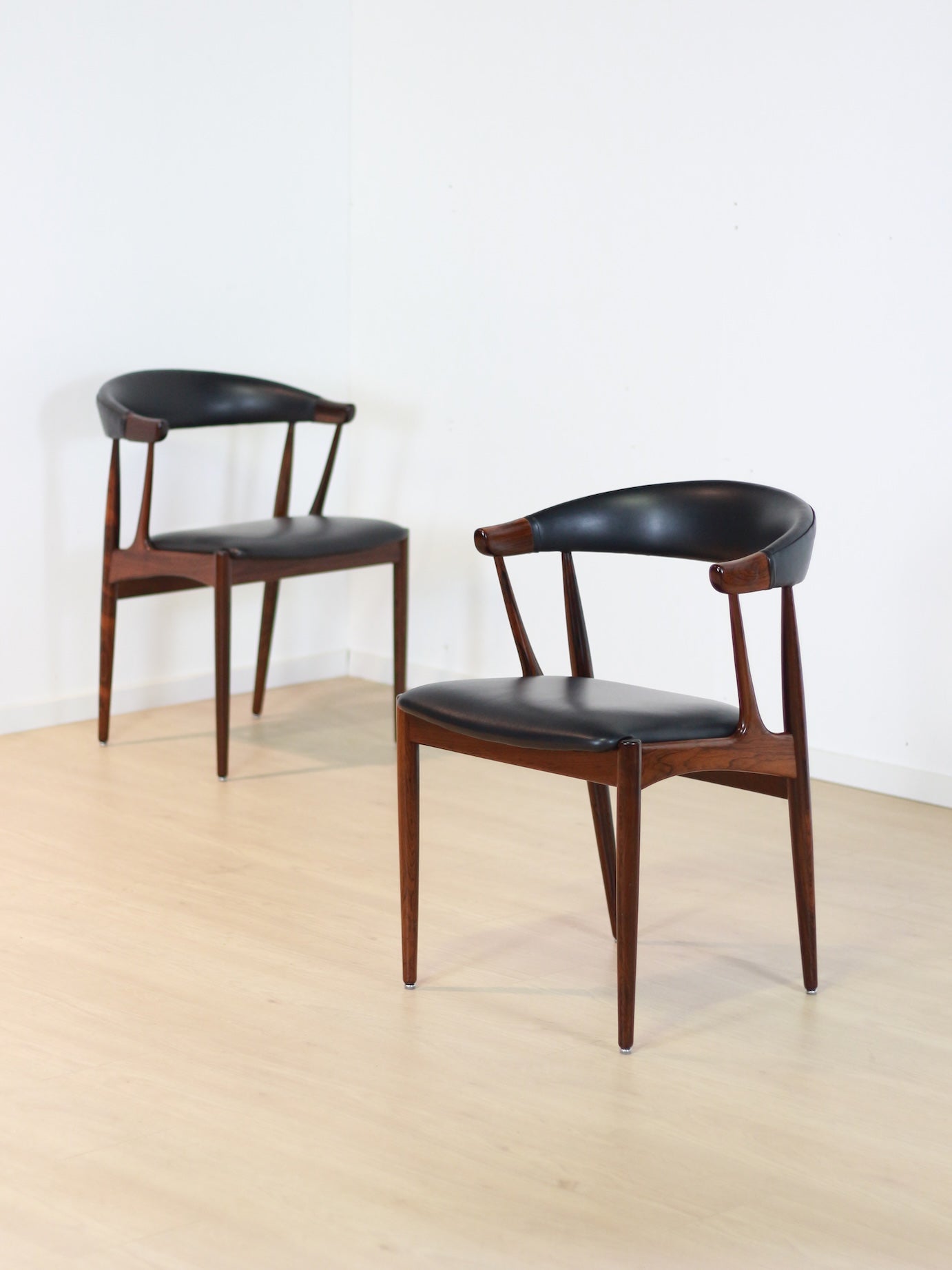 set 'BA113' palissander stoelen Johannes Andersen