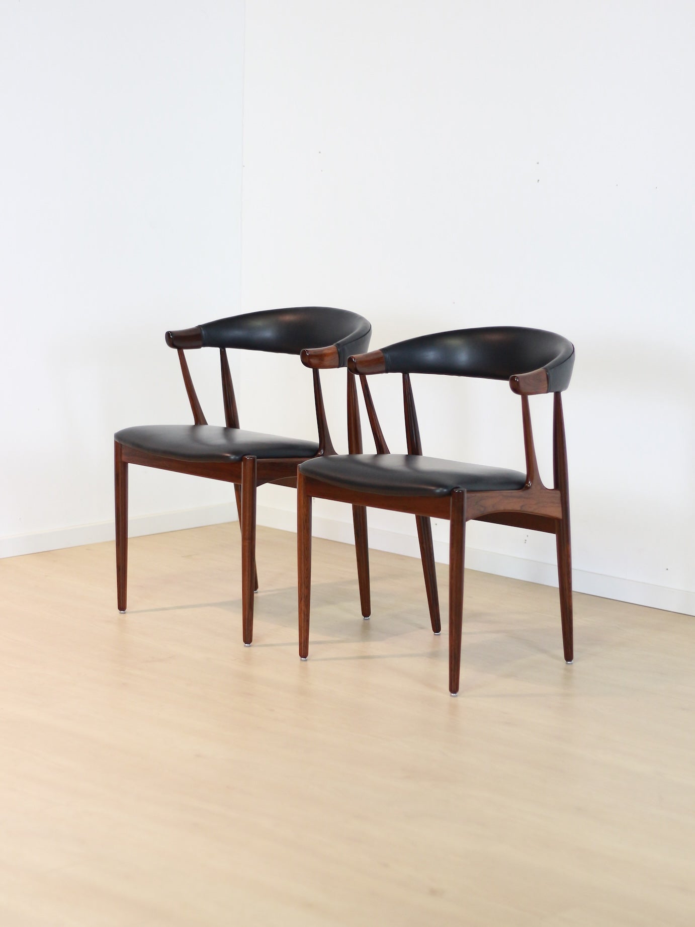 set 'BA113' palissander stoelen Johannes Andersen