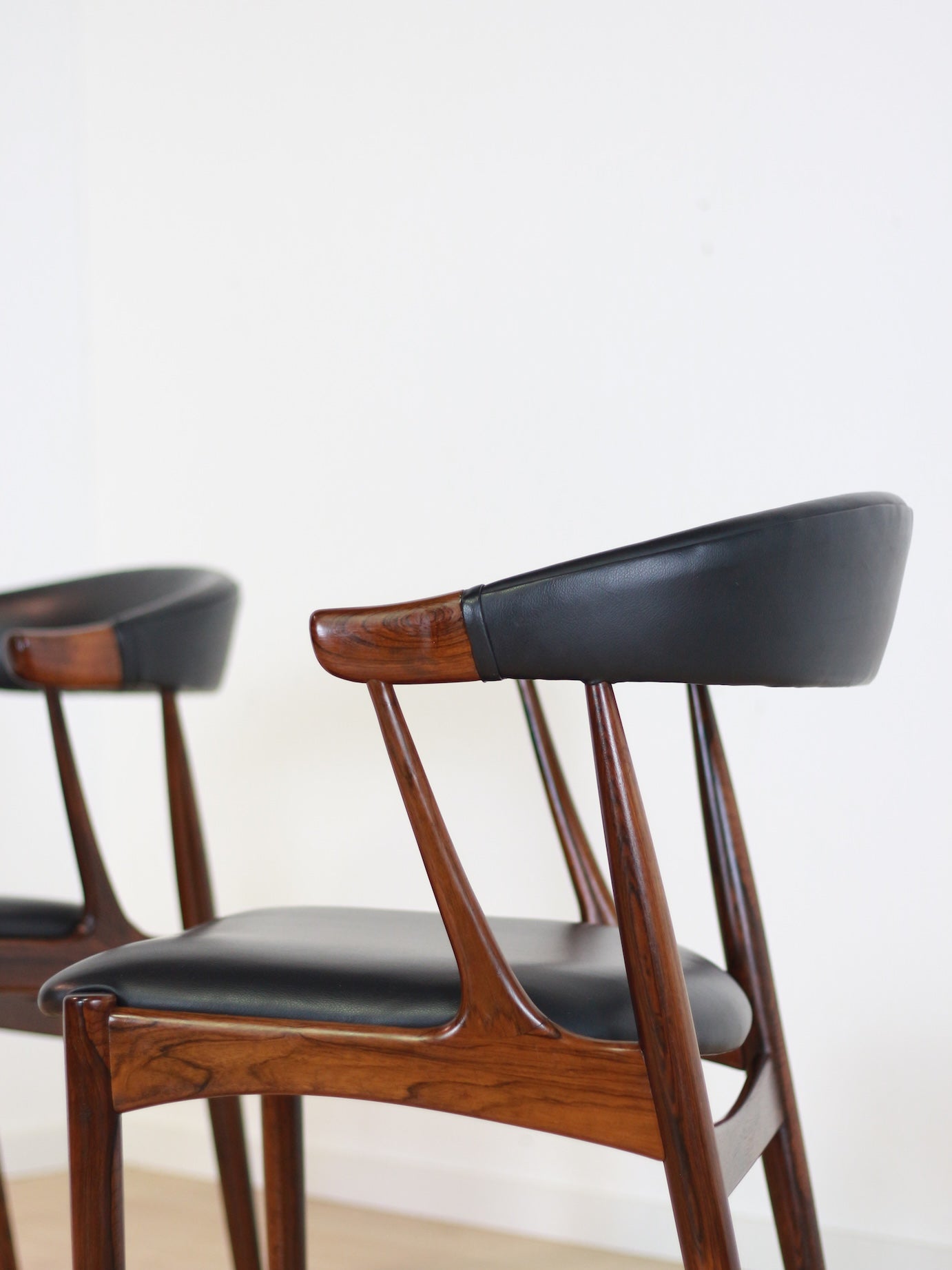 set 'BA113' palissander stoelen Johannes Andersen