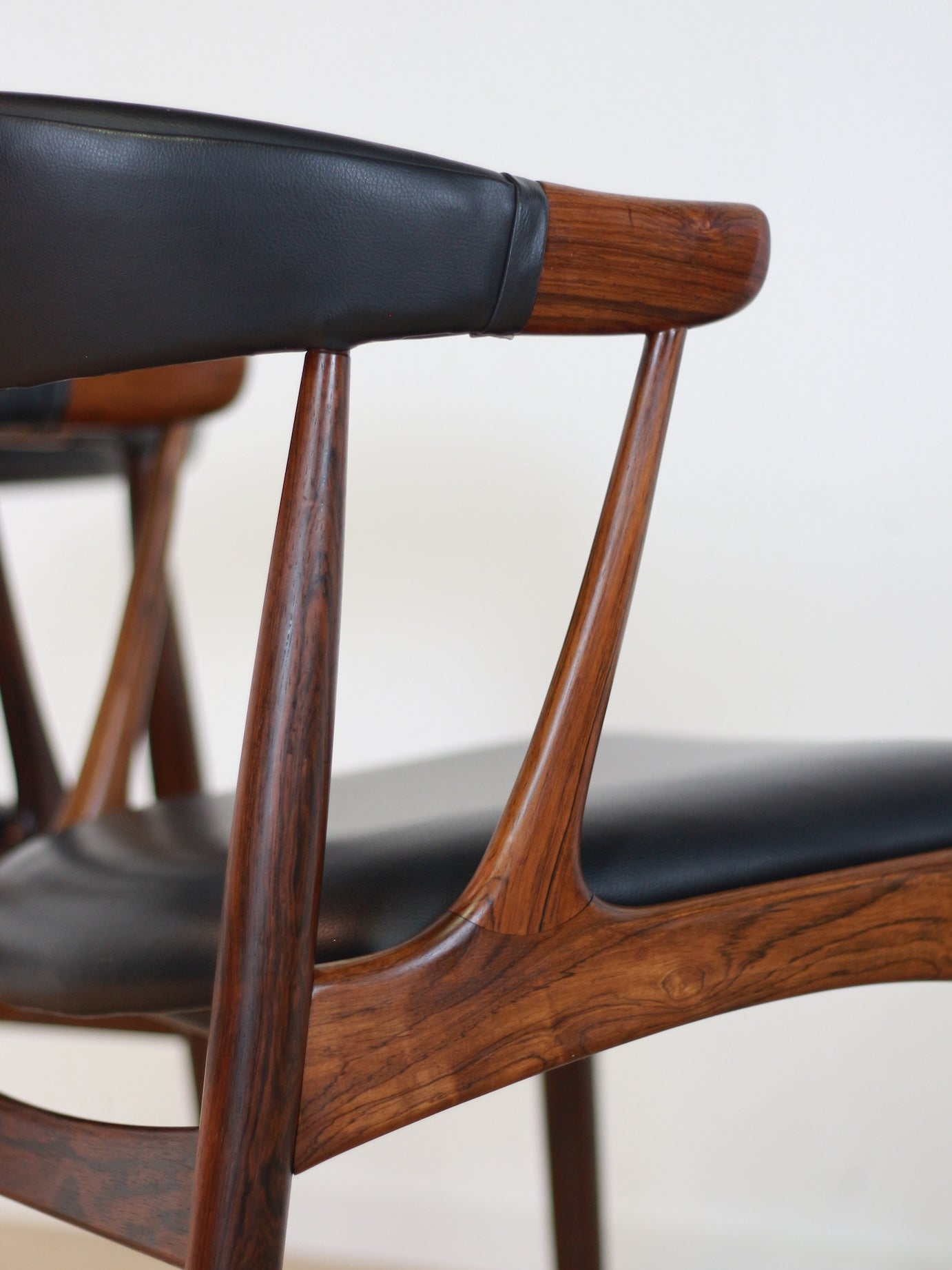 set 'BA113' palissander stoelen Johannes Andersen