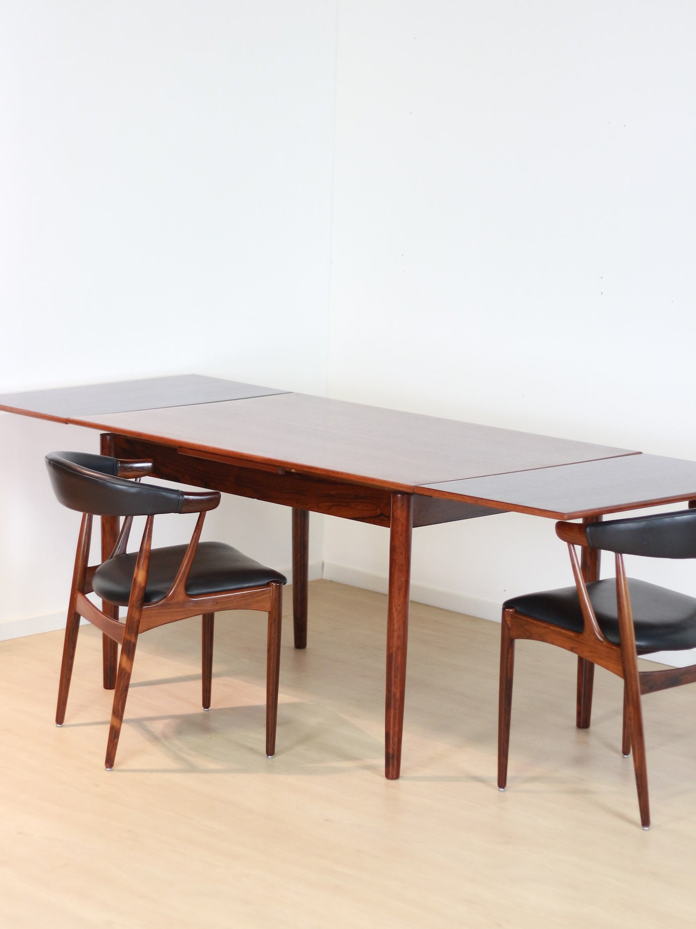 set 'BA113' palissander stoelen Johannes Andersen